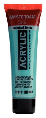 Royal Talens Amsterdam Standard Series Acrylverf Tube 20 ml - Turkooisgroen 661