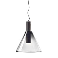 Bomma Phenomena Hanglamp - Cone - Rook grijs - zilver