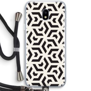 Crazy pattern: Samsung Galaxy J3 (2017) Transparant Hoesje met koord