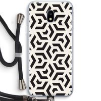 Crazy pattern: Samsung Galaxy J3 (2017) Transparant Hoesje met koord