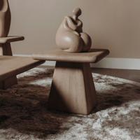 Tower Living Vierkante Bijzettafel 'Asti' Mangohout, 60 x 60cm, kleur Naturel