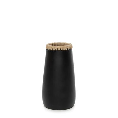 De Sneaky Vaas - Zwart Naturel Medium