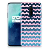 OnePlus 7T Pro TPU bumper Waves Roze - thumbnail