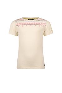 Like Flo zomer t-shirt meisjes - kit - slub, embroiderie - Elodie