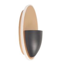 Highlight Design wandlampPisa zwart met messing - W3528.38