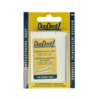 Duodent Tandenstoker hout fine/extra fine dubbelzijdig 100 Stuks