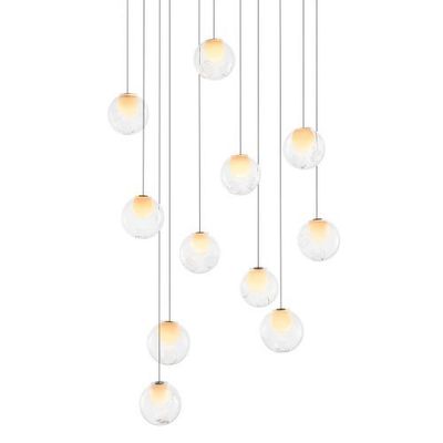 Bocci 28.11 Random Hanglamp - Transparant - Vierkante plafondkap