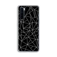 Geometrische lijnen wit: OnePlus Nord Transparant Hoesje