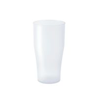 Longdrink glas - 4x - wit - kunststof - 450 ml - herbruikbaar - thumbnail