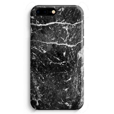 Zwart marmer: iPhone 8 Plus Volledig Geprint Hoesje