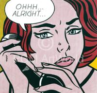 Kunstdruk Roy Lichtenstein - Oh Alright 35.5x28cm