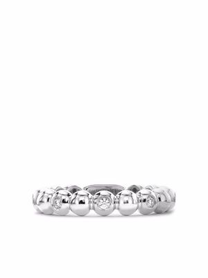 Pragnell bague Bohemia en or blanc 18ct ornée de diamants - Argent