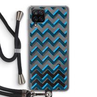 Onderbroken lijn: Samsung Galaxy A12 Transparant Hoesje met koord