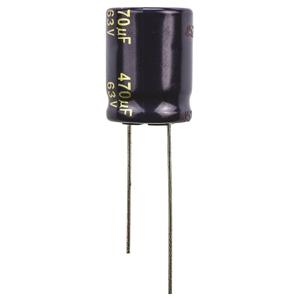 Panasonic Elektrolytische condensator Radiaal bedraad 7.5 mm 470 µF 63 V 20 % (Ø) 16 mm 1 stuk(s)