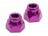 Aluminium bottom shock cap (purple/2pcs)