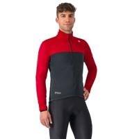Castelli Estremo lange mouw fietsjack ruby red/light black heren