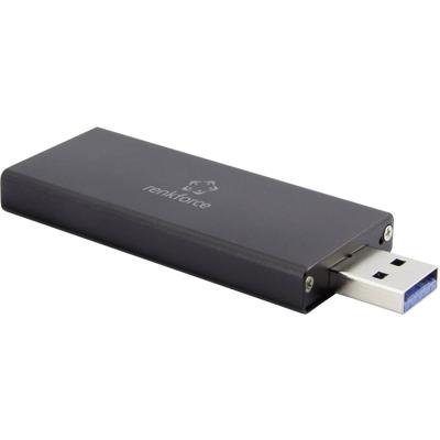 Renkforce RF-4521561 M.2 SSD-behuizing USB-A 3.0 5 GBit/s M.2 SATA 2230, 2242 RF-4521561