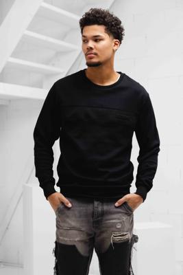 Iceberg 5C Embossed Logo Sweater Heren Zwart - Maat S - Kleur: Zwart | Soccerfanshop