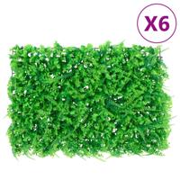 VidaXL Hek met kunstvarenblad 6 st 40x60 cm groen