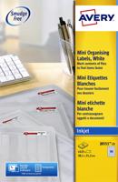 Etiket avery j8551-25 38.1x21.2mm tr 1625st