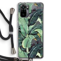Bananenbladeren: Xiaomi Redmi Note 10 Pro Transparant Hoesje met koord