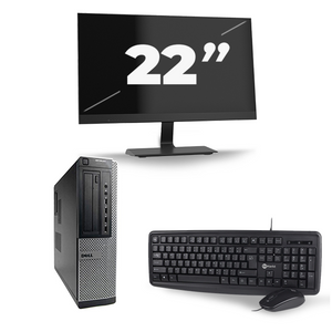 Dell Optiplex 7010 Desktop - Intel Core i7-3e Generatie - 16GB RAM - 512GB SSD - Windows 10 + 1x 22 inch Monitor