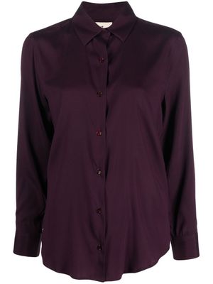 PAULA chemise à détail de foulard - Violet