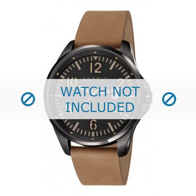 Esprit horlogeband ES107601-002 Leder Bruin
