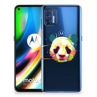 Motorola Moto G9 Plus Telefoonhoesje met Naam Panda Color