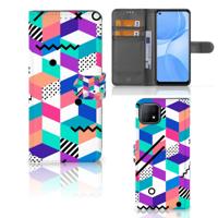 OPPO A73 5G | Book Case | Blokken Kleurrijk