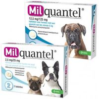 Milquantel ontwormingstabletten voor de hond Hond 5+ kg 3 x4 tabletten