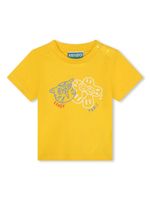 Kenzo Kids t-shirt en coton biologique à logo imprimé - Jaune - thumbnail