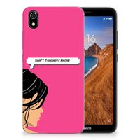 Xiaomi Redmi 7A Silicone-hoesje Woman Don't Touch My Phone - thumbnail