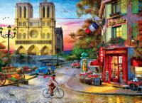 Eurographics puzzel Notre Dame Sunset - Dominic Davison - 1000 stukjes - thumbnail