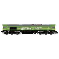 KATO K10835 N diesellocomotief Class 66 DB Cargo/Climate Hero, EP.VI.