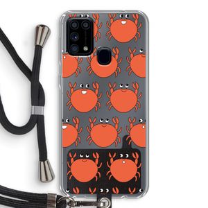 Krab: Samsung Galaxy M31 Transparant Hoesje met koord