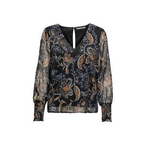 ONLY blouse ONLNANA met all over print donkerblauw