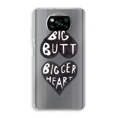 Big butt bigger heart: Xiaomi Poco X3 NFC Transparant Hoesje