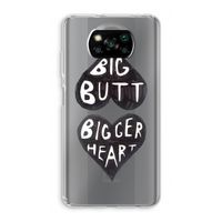 Big butt bigger heart: Xiaomi Poco X3 NFC Transparant Hoesje