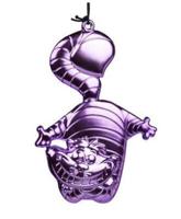 Ornament metaal kat paars l10cm - Kurt s adler