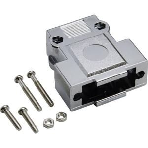 BKL Electronic 10120249 10120249 D-sub behuizing Aantal polen: 25 Kunststof, gemetalliseerd 180 ° Zilver 1 stuk(s)