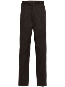 Zegna pantalon de costume à coupe droite - Marron