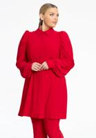 Yoek Blouse wide bottom | Rood | Maat 54/56