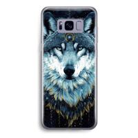 Darkness Wolf: Samsung Galaxy S8 Transparant Hoesje