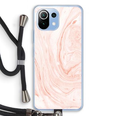 Peach bath: Xiaomi Mi 11 Lite Transparant Hoesje met koord