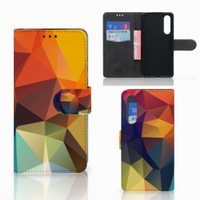 Huawei P30 Book Case Polygon Color - thumbnail