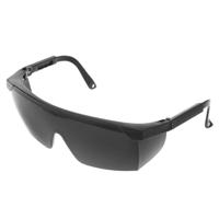10 PC's buiten veiligheidsbril bril oog bescherming bril tandheelkundige werk Eyewear (zwart Frame zwart Lens)