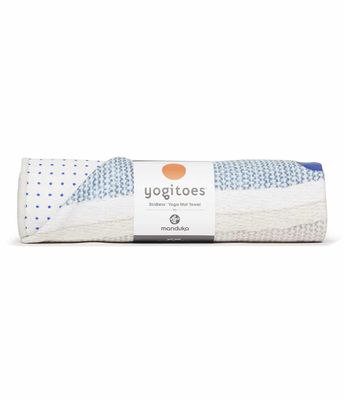 Manduka Yogitoes Skidless Yoga Handdoek - Linen Stripe - Multicolor - 173 x 61 cm