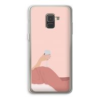 Wine: Samsung Galaxy A8 (2018) Transparant Hoesje