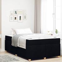 Bedframe met matras Zwart 120 x 200 cm Stof